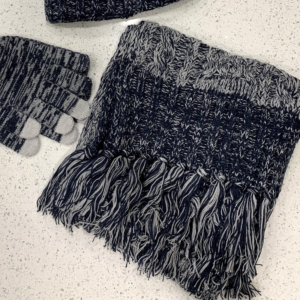 Cozy Knit Hat, Scarf, and Gloves Set - Picture 4 of 4